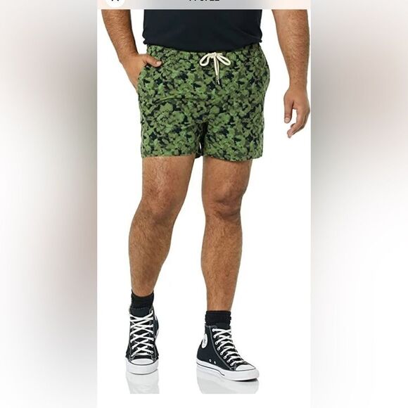NWT Goodthreads Men’s Pull On Comfort Stretch Canvas 7” Shorts Camo - Size XXL - Picture 5 of 7
